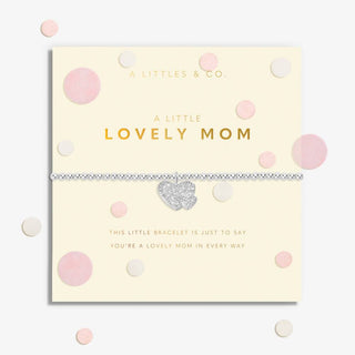 Confetti 'A Lovely Mom' Bracelet in Silver Plating by A Littles & Co.
