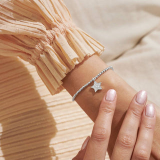 Confetti 'Congratulations' Bracelet in Silver Plating by A Littles & Co.
