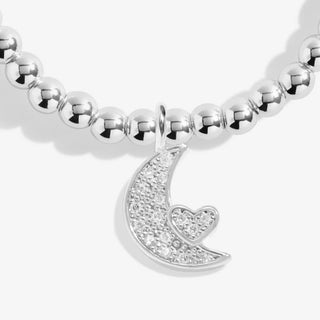Confetti 'Love You to The Moon and Back' Bracelet in Silver Plating by A Littles & Co.