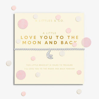 Confetti 'Love You to The Moon and Back' Bracelet in Silver Plating by A Littles & Co.