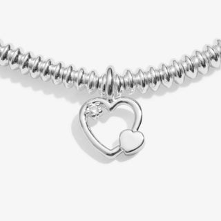 'Wonderful Mom' Silver Plated Bracelet w/ Laboratory Grown Diamond