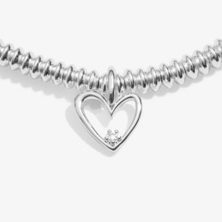 'Happy Birthday' Silver Plated Bracelet w/ Laboratory Grown Diamond