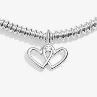 'Friendship' Silver Plated Bracelet w/ Laboratory Grown Diamond