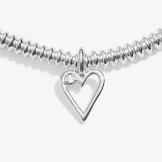 '40th Birthday' Silver Plated Bracelet w/ Laboratory Grown Diamond
