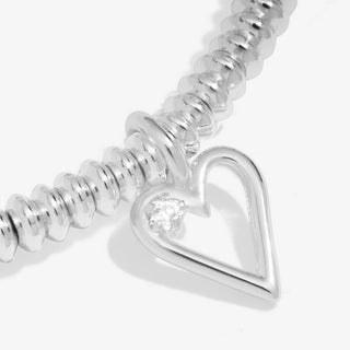'40th Birthday' Silver Plated Bracelet w/ Laboratory Grown Diamond