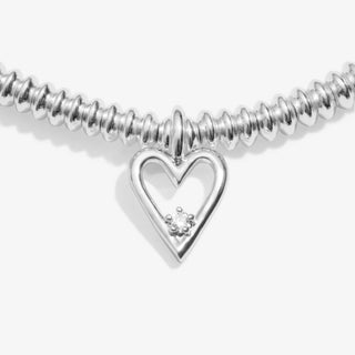 '16th Birthday' Silver Plated Bracelet w/ Laboratory Grown Diamond