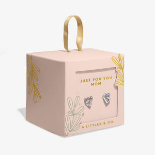 Mother's Day Earring Box 'Just For You Mom' Stud Earrings