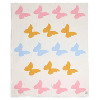 Butterfly Print Cozy Soft Throw Blanket
