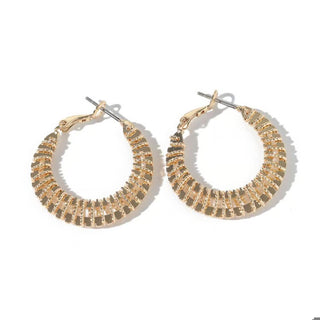 Fiorella Gold Hoop Earrings