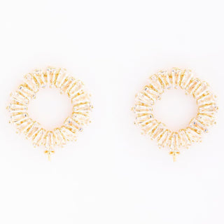 Leila Circle Earrings