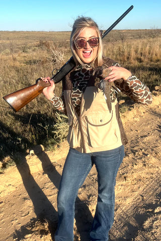 You Can't See Me Long Sleeve Camo Mesh Top