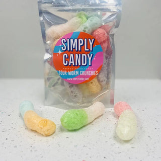 Freeze Dried Sour Worm Candy