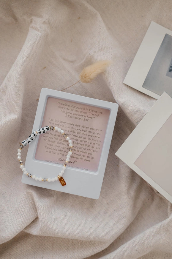 "Made New" Stretch Bracelet - 2 Corinthians 5:17
