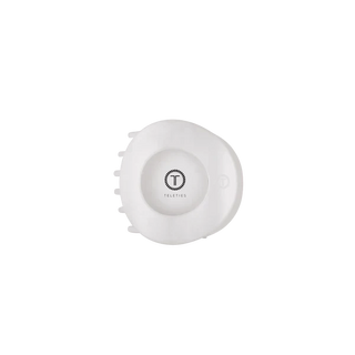 Teleties Coconut White Small Flat Open Circle Hair Clip