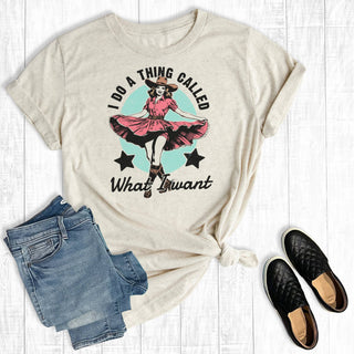 Western Cowgirl "I Do What I Want" Tee