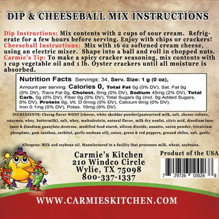 Carmie's Kitchen Assorted Dip Mixes
