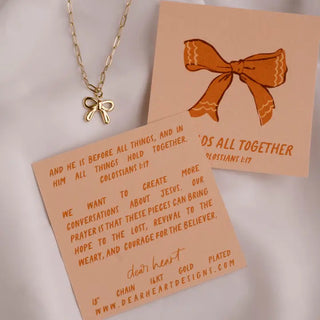 "He Holds All Together" Charm Necklace - Colossians 1:17