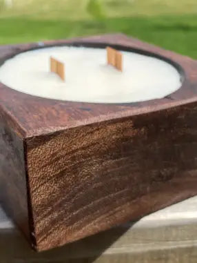 Wood Cheese Mold Wooden Wick Soy Candles