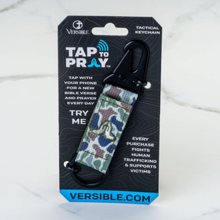 Tap To Pray® Camo Tactical Carabiner Keychain - 3 Options!