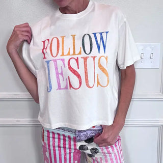 Follow Jesus Crop Tee