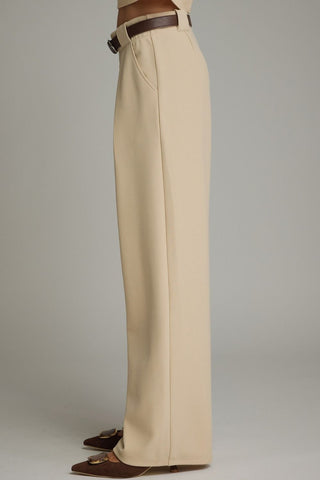 Wide Leg Pants w/ Pleat Detail - 2 Colors!