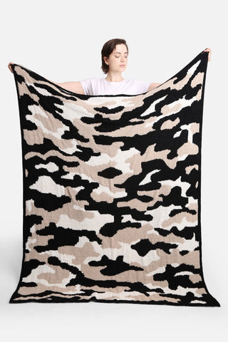 Camouflage Print Luxury Soft Throw Blanket - 3 Colors!