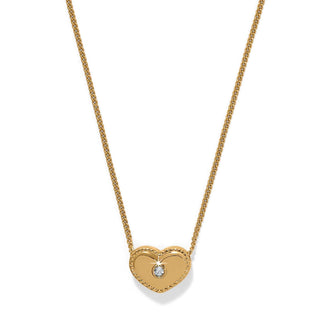 Brighton Illumina Celeste Heart Petite Necklace w/ Gift Box