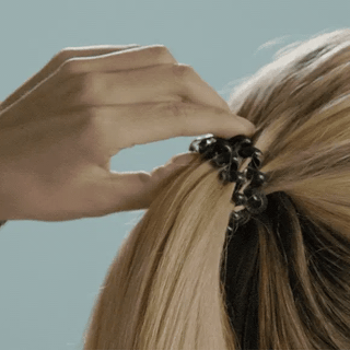 TELETIES Coconut White Large Hair Ties - Large