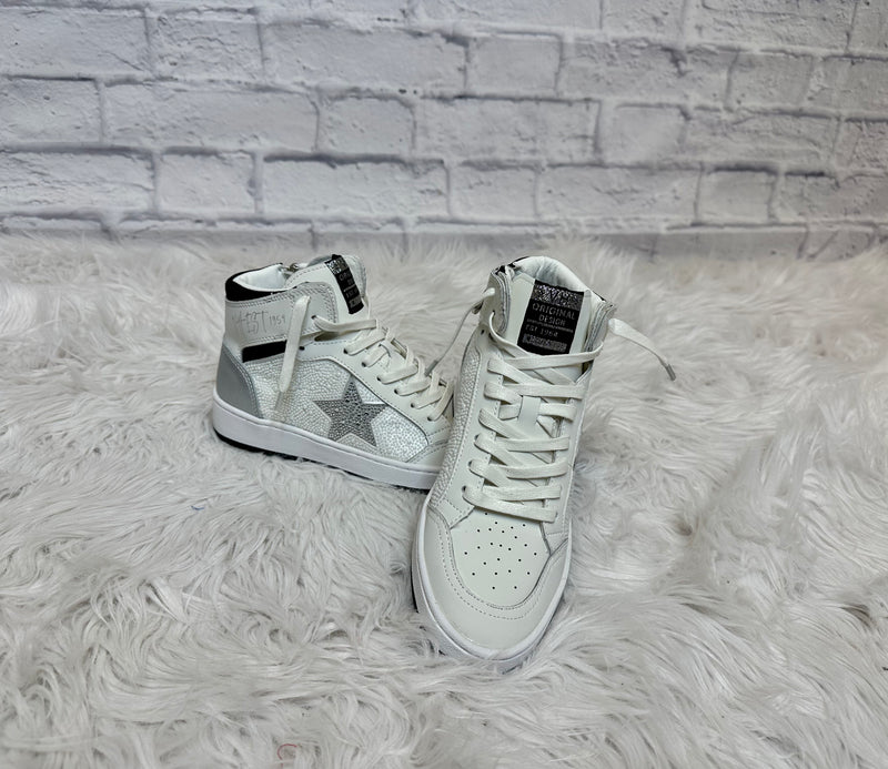 Vintage Havana Dream Pearl/Rhinestone Mix High Top Sneaker