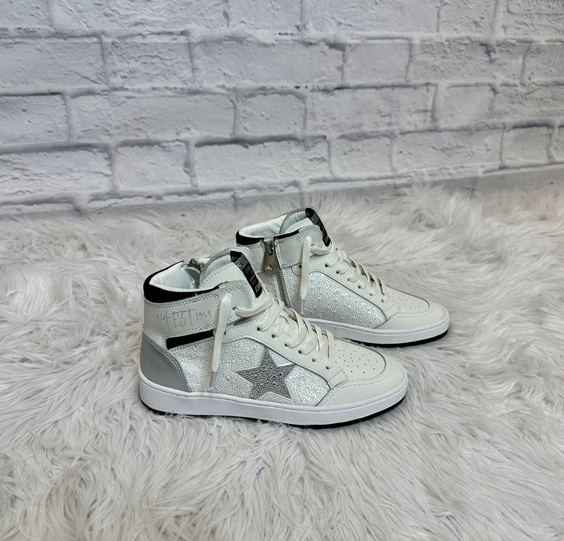 Vintage Havana Dream Pearl/Rhinestone Mix High Top Sneaker