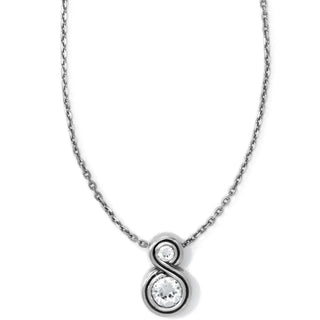 Brighton Infinity Sparkle Petite Necklace w/ Gift Box