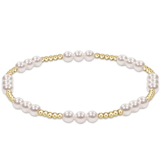 enewton Classic Joy Pattern 4mm Bead Bracelet - Pearl