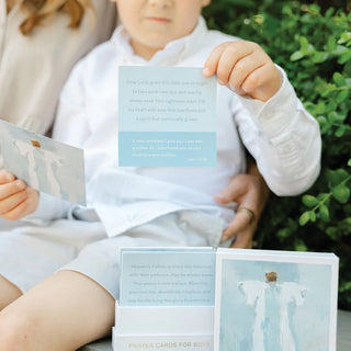 Anne Neilson Prayer Cards for Boys w/ Acrylic Stand