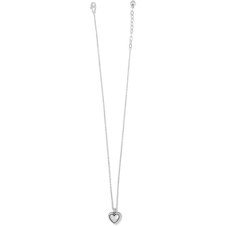 Brighton Pretty Tough Bold Heart Petite Necklace w/ Gift Box