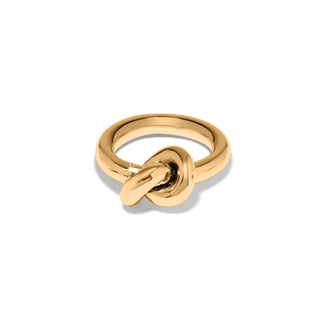 Brighton Interlok Single Knot Ring is a gold knot ring