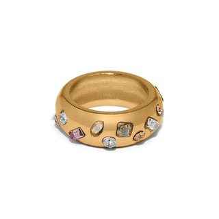 Brighton B Radiant Ring is a gold ring with embedded fine quality crystals
