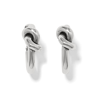 Brighton Interlok Single Knot Hoop Earrings