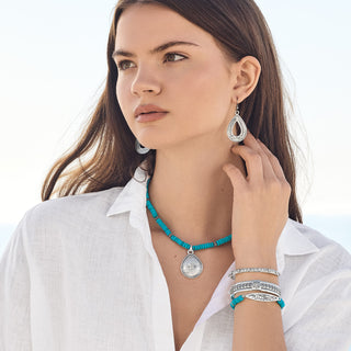 Brighton Mosaic Open Teardrop French Wire Earrings