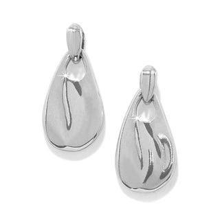 Brighton Cascade Drop Petite Post Drop Earrings is a pair of silver teardrop earrings 