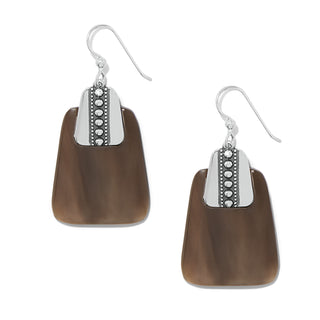 Brighton Pretty Tough Geo Horn French Wire Earrings