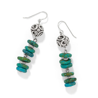 Brighton Contempo Sonoma Verde Blue French Wire Earrings
