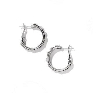 Brighton Pretty Tough Stud Medium Leverback Hoop Earrings