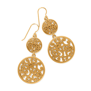 Brighton Contempo Medallion Duo French Wire Earrings