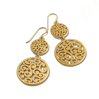 Brighton Contempo Medallion Duo French Wire Earrings