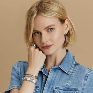 Brighton Pebble Slim Hinged Bangle Bracelet