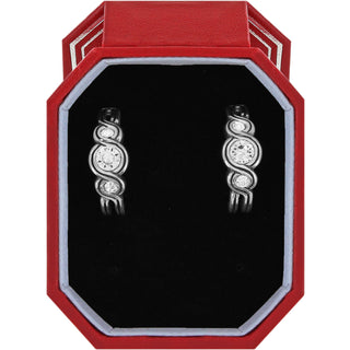 Brighton Infinity Sparkle Hoop Earrings w/ Gift Box