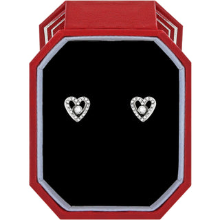Brighton Silver Illumina Love Post Earrings w/ Gift Box