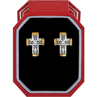 Brighton Venezia Cross Post Earrings w/ Gift Box