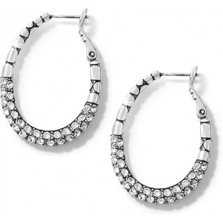 Brighton Pebble Pave Hoop Earrings