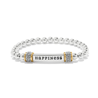 Brighton Meridian "Happiness" Two Tone Stretch Bracelet